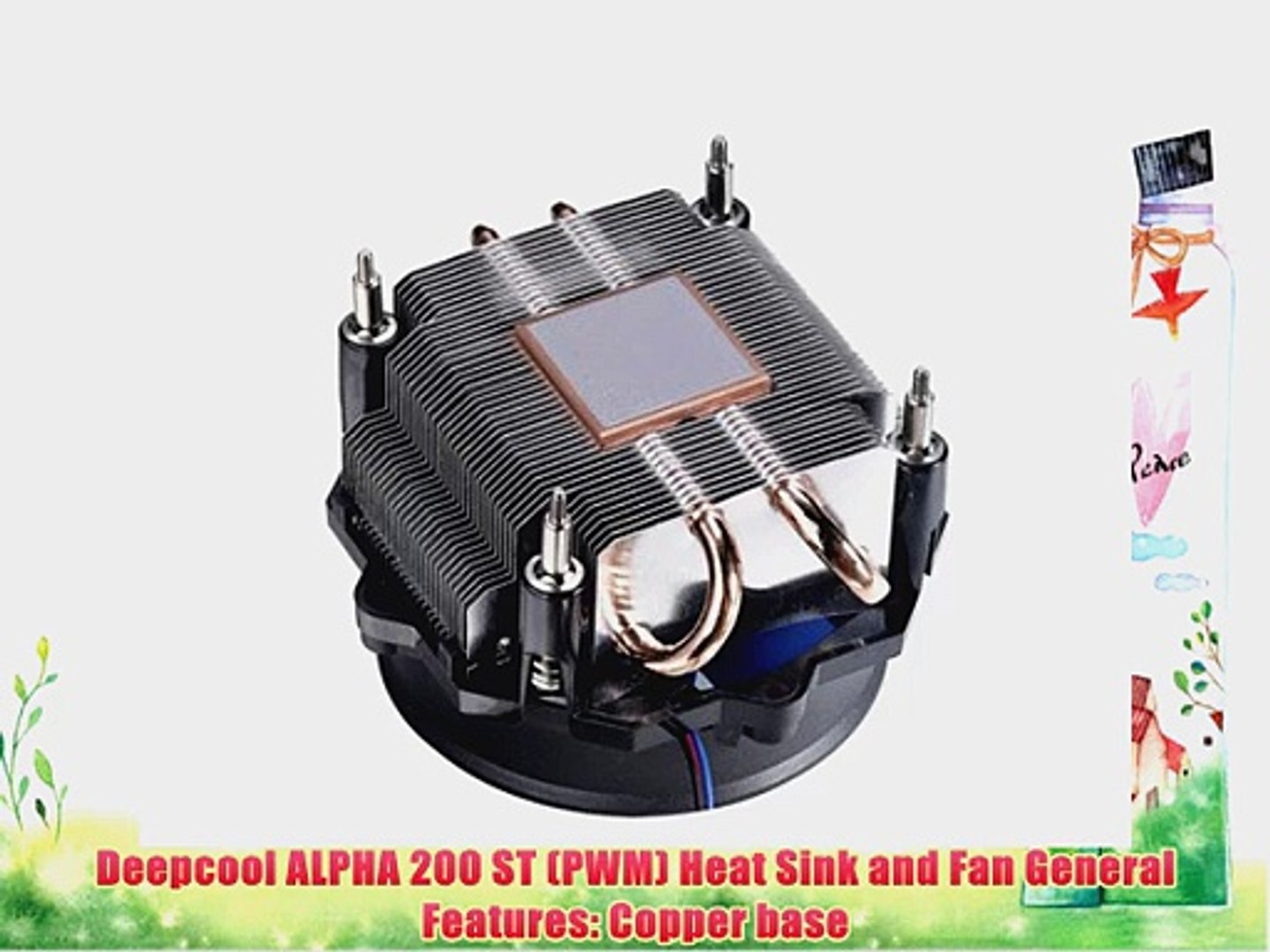 Deepcool Alpha 200 St Pwm Socket 775 Copper Base Aluminum Heat Sink