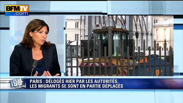 Les migrants ne peuvent pas dormir dehors , dit Anne Hidalgo