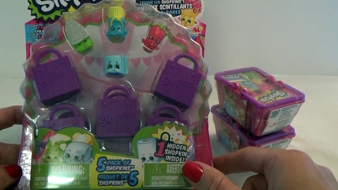 Shopkins opening - 5 pack and blind baskets