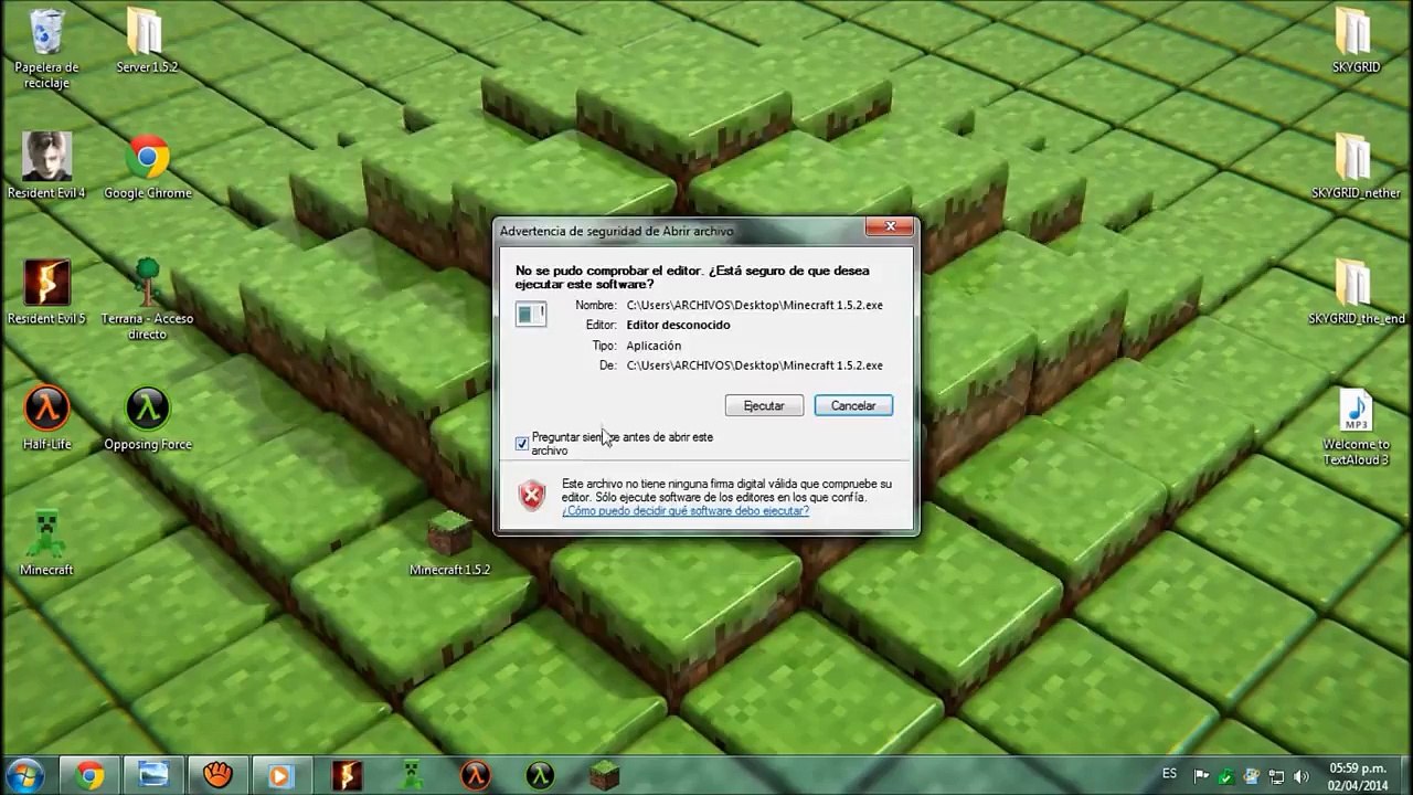 Como descargar Minecraft 1.5.2 (antiguo launcher)
