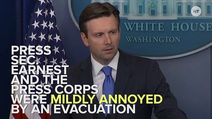 White House Press Room Evacuated During Briefing
