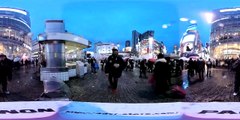 【360パノラマ】渋谷交差点ストリートラップパフォーマンス