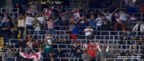 Mate Vatsadze Goal 1:2 | Georgia vs Ukraine 09.06.2015