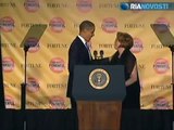Presidential seal falls off during Obama's speech - RIA Novosti 101006