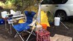 Camping with dogs - My set up as I camp solo with my dog Pepe.