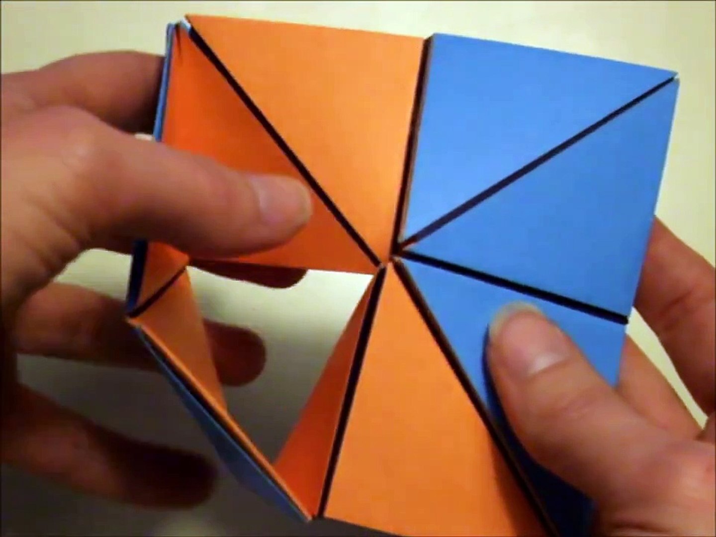 Origami Action Origami Reversible Cube Tutorial