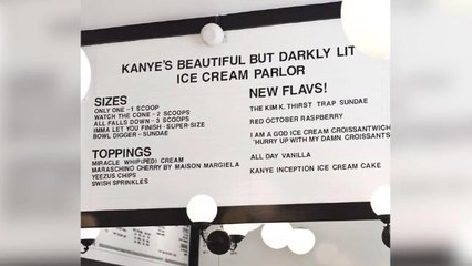 Imma let you finish, but an ice-cream shop has Kanye West inspired desserts
