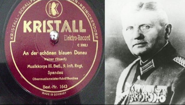 An der schönen blauen Donau Strauss Musikkorps III. Batl. 9 (Pr.) Inf.-Regt. Spandau Adolf Berdien