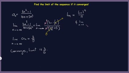 Find the limit of the sequence if it converges Part 2