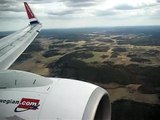 Norwegian Air Shuttle B737-800 landing in Stockholm Arlanda