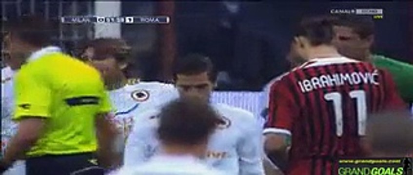 [HD] AC Milan vs Roma 1-1 Goal Panalty Zlatan Ibrahimovic ´53´ from Italy - Serie A _ 2012-03-24_25 - Video Dailymotion