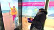Cool bus shelter turns people cold to hot on the spot! #HelloSunny #SunnyBusShelter #Snowmageddon