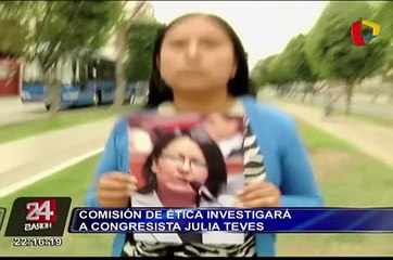 Comisión de Ética investigará a congresista Julia Teves