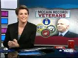 Rachel Catches McCain's Lie & Rieckhoff on McCain's Vet Vote