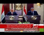 مؤتمر صحفي بين رئيس مجلس الوزراء المصري إبراهيم محلب ونظيره العراقي حيدر العبادي