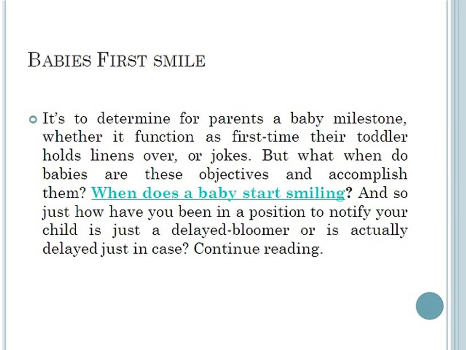 when do babies start smiling