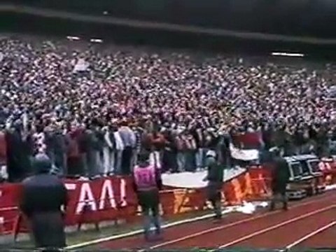 Red Star Hooligans docek BBB 26 11 1989 Crvena Zvezda Dinamo xvid