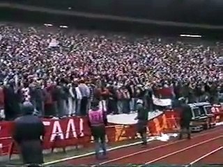 Red Star Hooligans docek BBB 26 11 1989 Crvena Zvezda Dinamo xvid