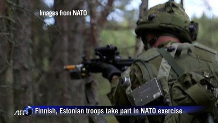 Finnish and Estonian troops take part in NATO exercise