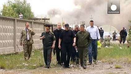 سقوط قتلى بسبب حريق اندلع في خزانات للنفط قرب كييف