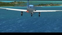 Mooney Bravo Landing at Princess Juliana Airport - TNCM in Flight Simulator X