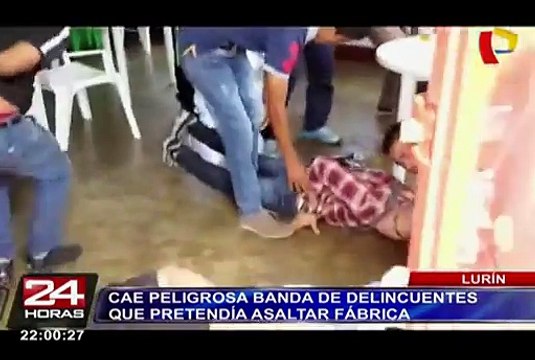 Capturan a banda que pretendía asaltar fábrica en Lurín