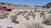 Crazy car crash during Baja 500 2015 : Robby Gordon's buggy car hits spectator