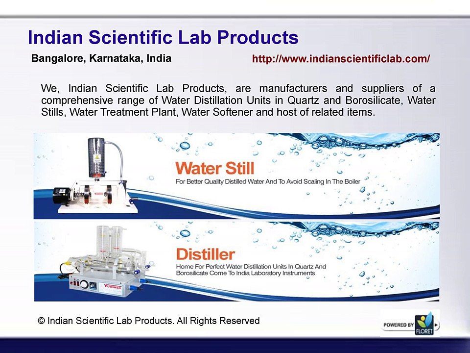 Quartz,Glass Water Distillation Units,Water Treatment Plant,Laboratory Ware & equipments-Indian Scientific Lab Products