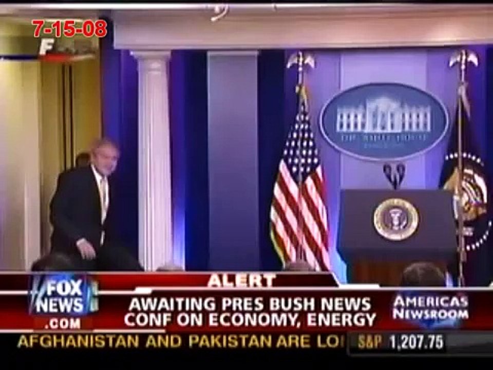 President Bush at press conference on oil, economy, and Iraq