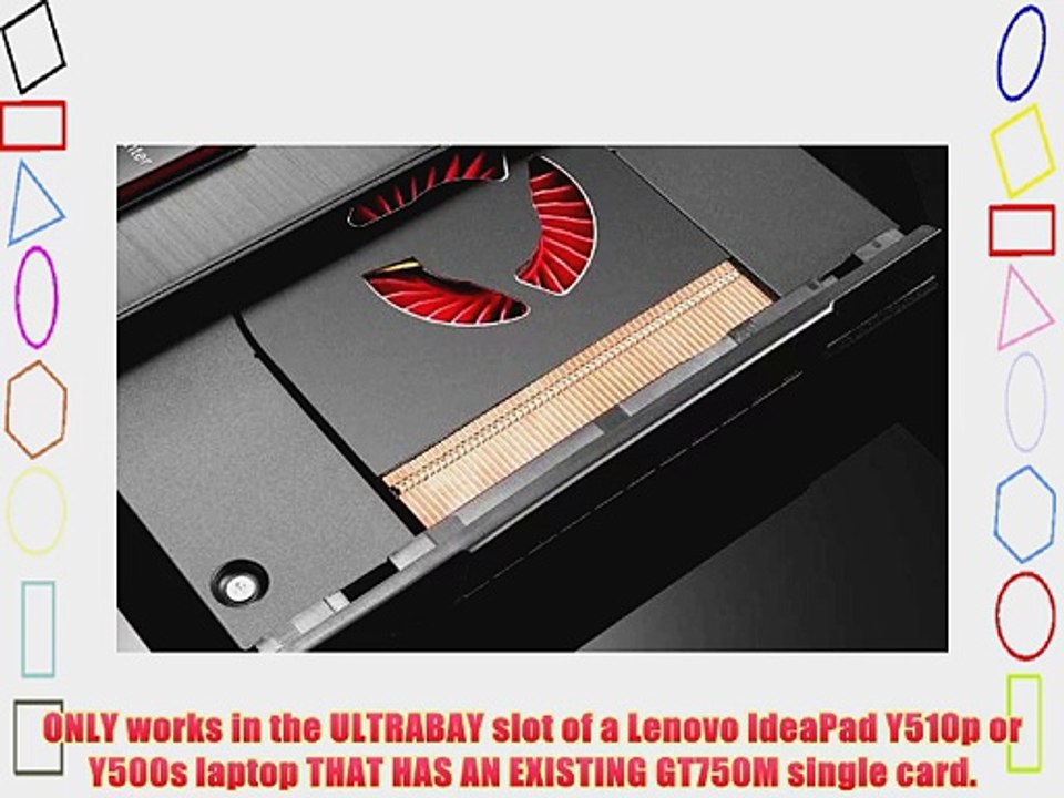Lenovo Ultrabay Removable Graphics Card NVidia GT750M 2GB for Lenovo IdeaPad Y510p Y500s Laptops