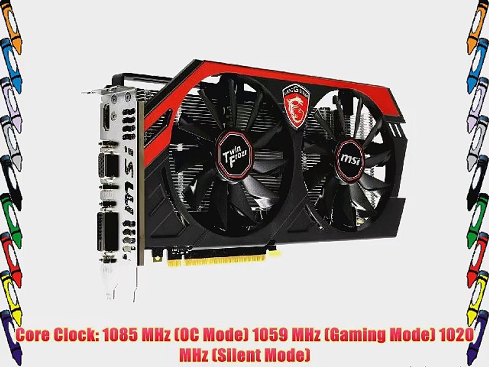 MSI Computer Corp. NVIDIA GeForce GTX 750 Gaming OC 1GB GDDR5 VGA/DVI/HDMI PCI-Express Video