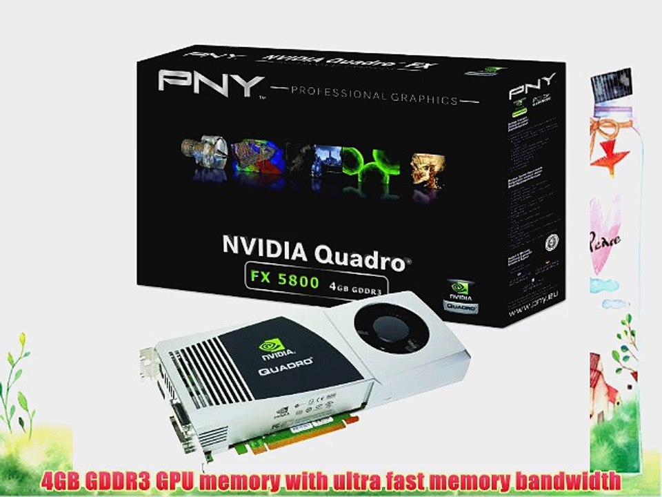 NVIDIA Quadro FX 5800 by PNY 4GB GDDR3 PCI Express Gen 2 x16 Dual DVI-I DL DisplayPort and
