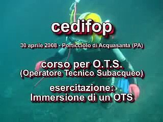ots - cedifop - immersione di un OTS