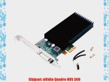 NVIDIA NVS 300 by PNY 512MB GDDR3 PCI Express Gen 2 x1 DMS-59 to Dual DVI-I SL or VGA Profesional