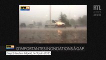 Un violent orage provoque d'importantes inondations à Gap