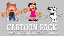 Cartoon Character Pack of Boy Girl and Dog Videohive After Effects Template