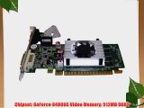 Jaton nVidia GeForce 8400GS 512 MB DDR2 DVI/VGA/HDTV Low Profile PCI-Express Video Card VIDEO-PX8400GS-EXI