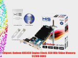 HIS Radeon HD 5450 512 MB DDR3 HDMI Dual Link DVI (HDCP) PCI Low Profile Video Card Retail