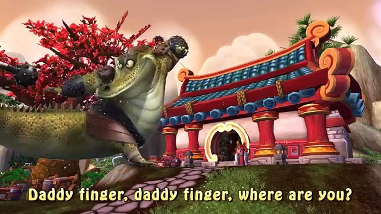 Kung Fu Panda Cartoon Finger Family Animals Song for Childrens Babies and Toddlers | kidss | uc2