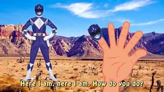 Finger Family POWER RANGERS Nursery Rhymes for Childrens Babies and Toddlers - Daddy Finger