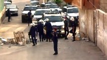 Bahrain: Riot police opening blocked roads by protesters @ Bani Jamra 22-6-2011 HQ