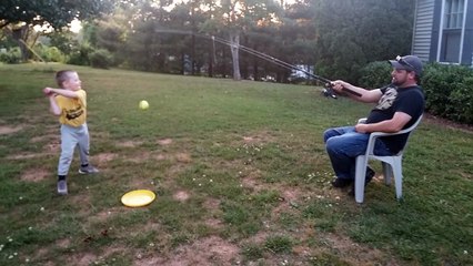 Jouer au baseball avec son fils sans se fatiguer