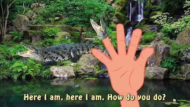 Crocodile Real Dinosaur Finger Family Animals 3D | Finger Family Song | Cartoon Rhymes for kids