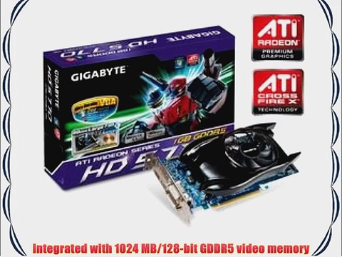 GIGABYTE ATI Radeon HD5770 1 GB DDR5 2DVI/HDMI/DisplayPort PCI-Express Video Card GV-R577UD-1GD