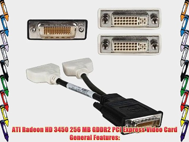 ATI Radeon HD 3450 256MB DDR2 PCI Express (PCI-E) DMS-59 Video Card  w/TV-Out - video Dailymotion