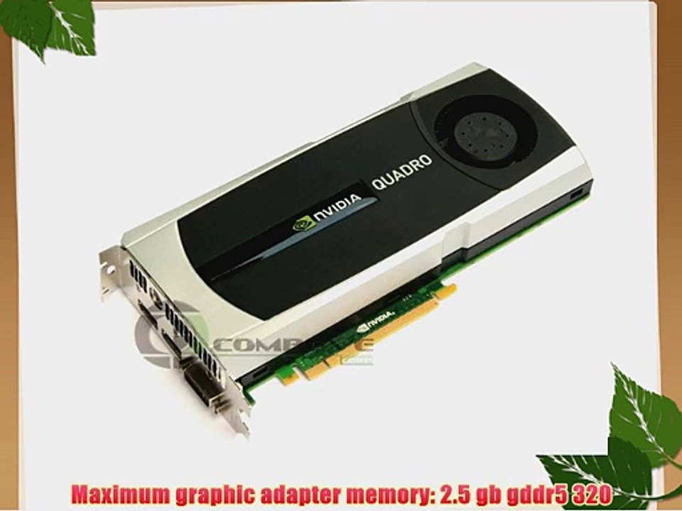 WS096AA Quadro 5000 Graphic Card - 2.50 GB GDDR5 SDRAM - PCI Express 2.0 x16