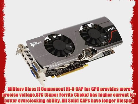 MSI R6950 Twin Frozr III 1G/OC Radeon HD 6950 1GB 256-bit GDDR5 PCI Express 2.1 x16 HDCP Ready