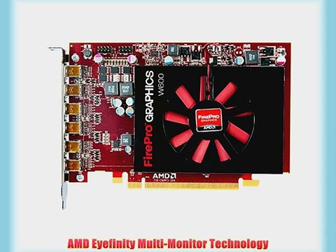 Sapphire AMD FirePro W600 2GB GDDR5 6 Mini DisplayPort Eyefinity 6 Edition PCI-Express Graphics