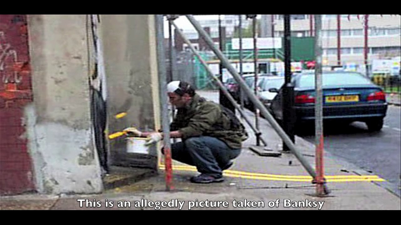 Banksy caught on camera