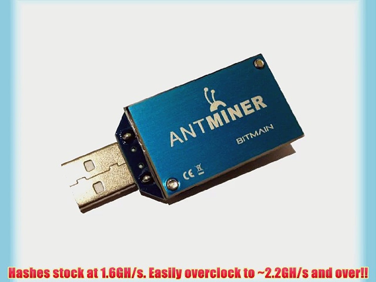 BITMAIN ANTMINER U1 1.6 gh s USB ASIC Miner. Overclockable video Dailymotion